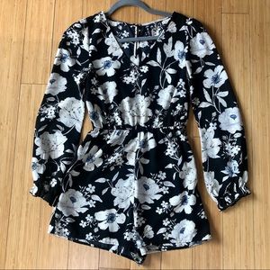 Design Lab Lord & Taylor Floral Romper